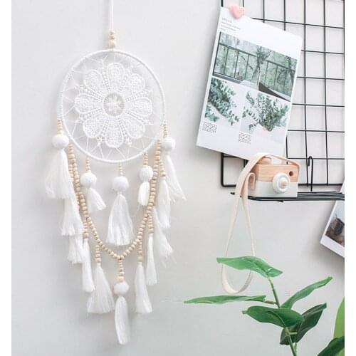 Indian Dream Catcher Ornaments Crafts Gifts Fairy Garden Accessories Home Wedding Decoration Baby Nordic Style Kids Decoration