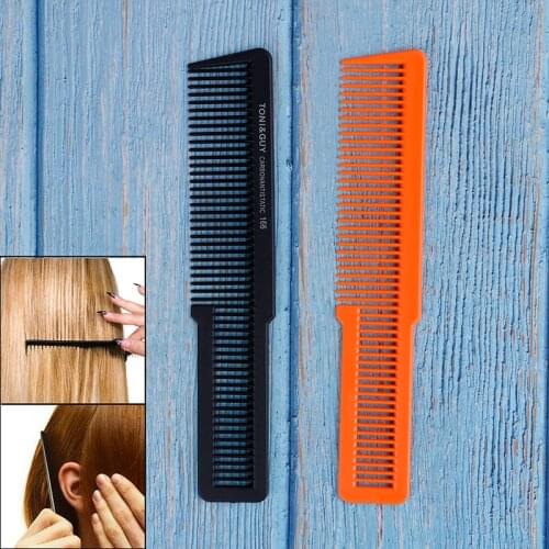 1pcs Carbon Barber Hair Comb New Professional Salon Men Women Clipper Hair Cut Comb For Hair Trimming Hairdresser Comb 2 Colors