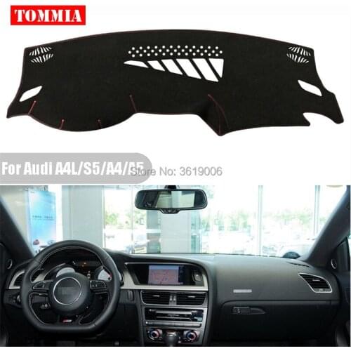 TOMMIA Interior Dashboard Cover Light Avoid Pad Photophobism Mat Sticker For Audi A4L S5 A4 A5