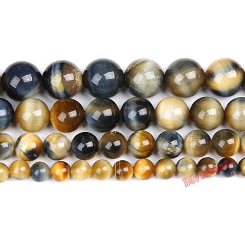 Fctory Price Natural Stone dream Tiger Eye Agat Round Beads 15" Strand 4 6 8 10 12MM Pick Size For Jewelry