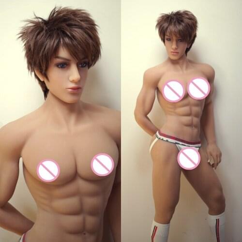 High quality TPE Silicone Gay Male Sex Dolls 160cm Realistic Big Penis Metal Skeleton Real Love Doll For Women Adult Products