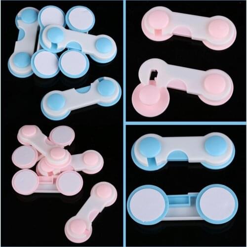 UNIKIDS 5pcs Set Door Drawers Wardrobe Todder Kids Baby Safety Plastic Lock Pink Blue Cover Free shipping New product Promotion