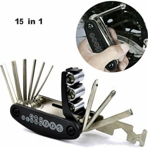 15 in 1 Multifunction Bicycle Repair Tools Kit Hex Spoke Cycling Screwdriver Tool MTB Mountain Cycling Bike Repair Tool