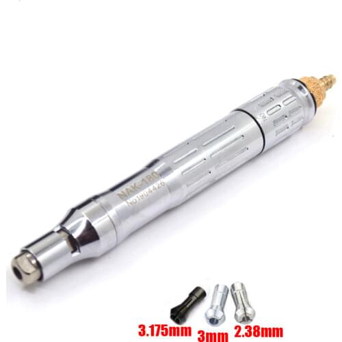 1pcs NAK-180 Air Micro grinder pencil Universal Collets Die grinder air pressure 3.175mm 1/8" inch Kit Set