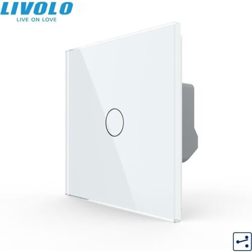 Wall Switch Livolo EU Standard Switch Board 1 Gang 2 Way Touch Wall Light Switches VL-C701S