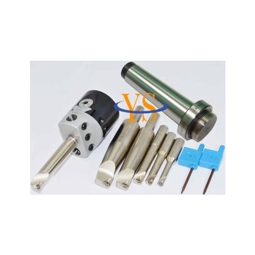 New MT2 M10 & F1 -12 50mm boring head & shank 12mm 6pcs borng bars & 10pcs carbide inserts