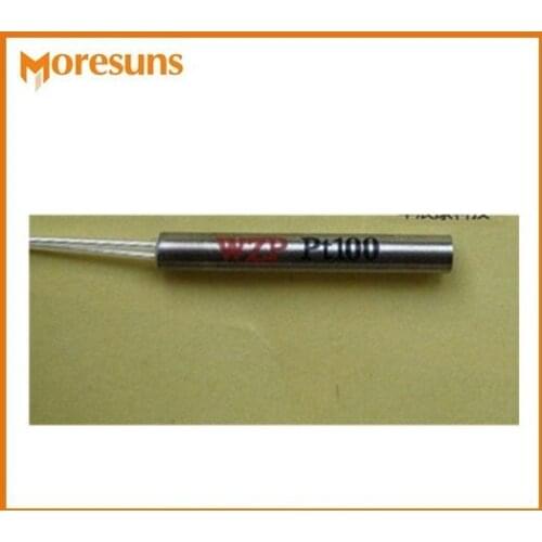 Fast Free Ship 50pcs/lot original A grade PT100 temperature sensor shell size 3*15mm 2 wire 1 m length good sensor chip