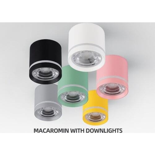 Dimmable LED Ceiling Downlight lamp 7W 15W Surface Mounted ceiling lamp AC220V 110V cob led spot lights Ceiling Fixture Lighting