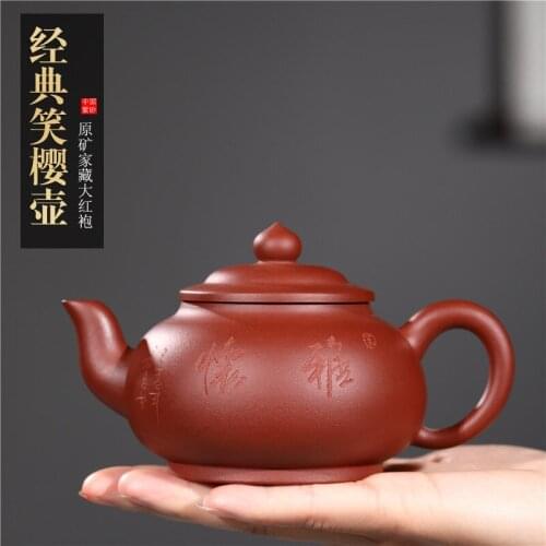 Direct sales Yixing purple clay teapot pure handmade Teapot Tea Set raw material Dahongpao classic Xiaoying teapot