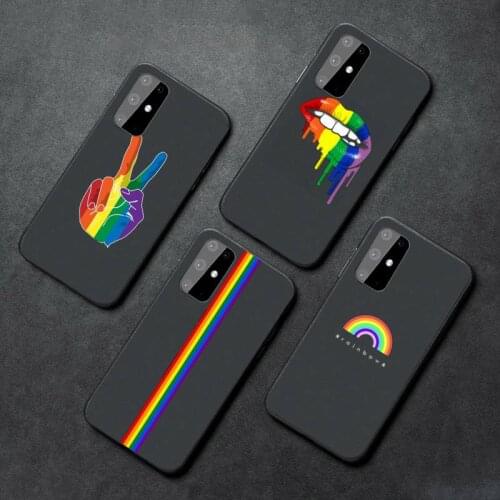 Rainbow Gay Lesbian LGBT Pride Phone Case For Samsung A21S A32 A51 A52 A71 A50 A12 S10 S20 S21 Plus Fe Ultra