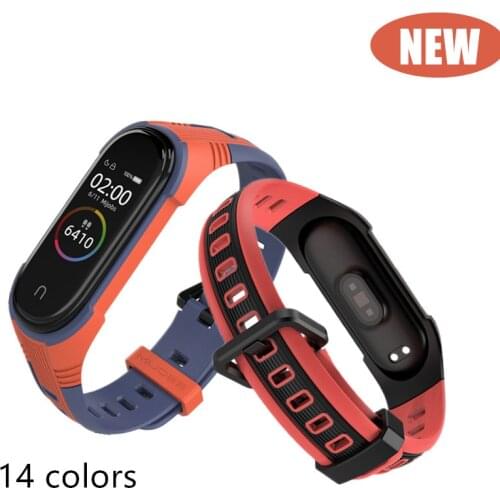 2020New Style Mi Band 4 3 Strap For Xiaomi mi band 4 Bracelet for xiaomi miband 3 X Smart Watch-Band Bracelet Sport Silicone