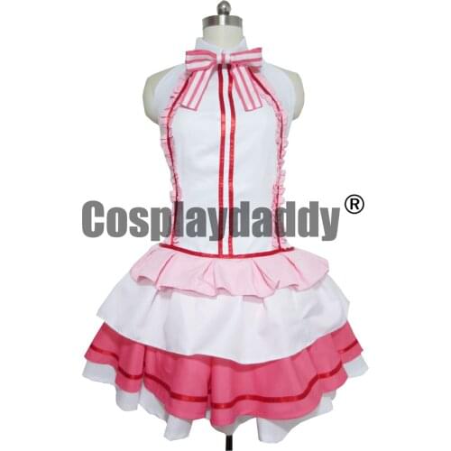 SAO Sword Art Online Yuuki Asuna Idol ver Singer Pink Stage Dress Cosplay Costume