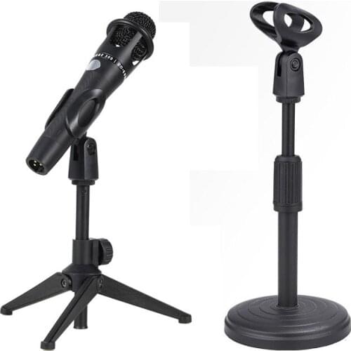 Mini Foldable Desk Microphone Stand Adjustable Microphone Bracket Support Mount Holder Mic Microphone Bracket Support