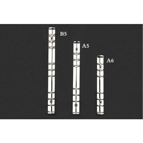 Loose Leaf DIY 6-Hole Binder 20-Hole 26-Hole Loose-Leaf Core Metal Clip A4/B5/A5/A6/A7 Storage Folder