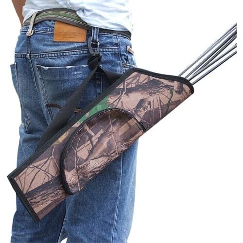 MENFLY Shooting Arrows Bag Camouflage Competitive Hunting Quiver Outdoor Archery Target Back Arrow Simple Waist Quivers Pot
