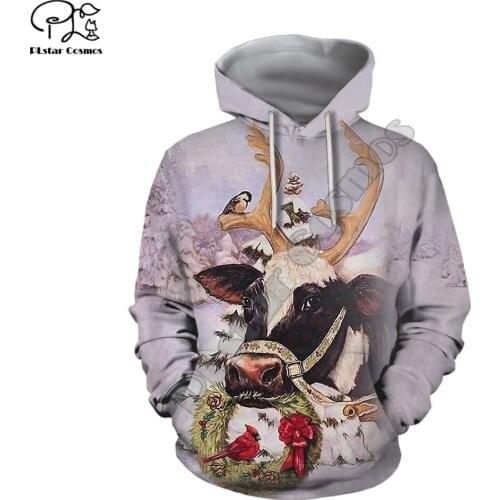 PLstar Cosmos Merry Christmas Santa Claus 3D Printed Hoodies Sweatshirts Zip Hooded For Men And Women Casual Streetwear Style-10