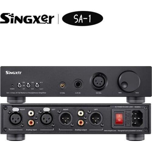 Singxer SA-1 Headphone Amplifier Fully Balanced Discrete Class A Amp / Preamp SA1 Support XLR / 6.35mm/4.4mm Multi Interface