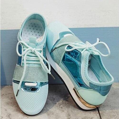 Women Sneakers PU Leather Ladies Platform Flat Lace Up Shoes Woman Trainers Casual Shoes Fashion Casual Female Footwear