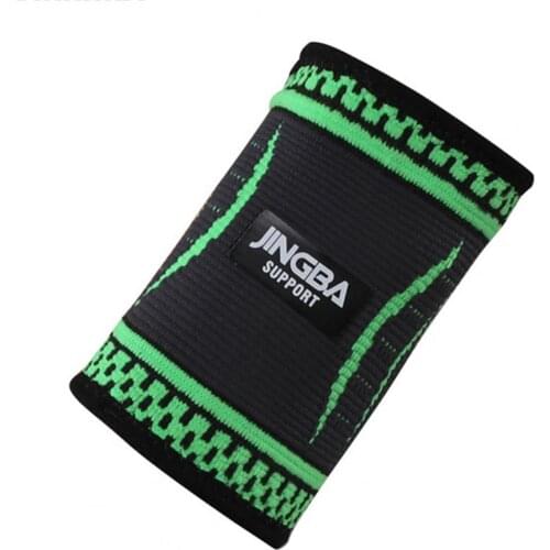 1Pc Wrist Support Sleeves Breathable Elastic Nylon Sweat Absorption Green Wrist Support Wrap for Exercise