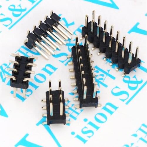 10PCS SMD SMT 2*2/3/4/5/6/7/8/ 9/10/12/16/20/40/PIN zweireihig männlichen PIN HEADER 1,27 MM PITCH Streifen Stecker 2X/6/8/10/2