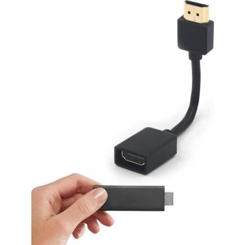 19+1Standard HDMI-male to female rotating adapter HDMI-extension plated adapter for Google Chrome Cast Roku Streaming Stick
