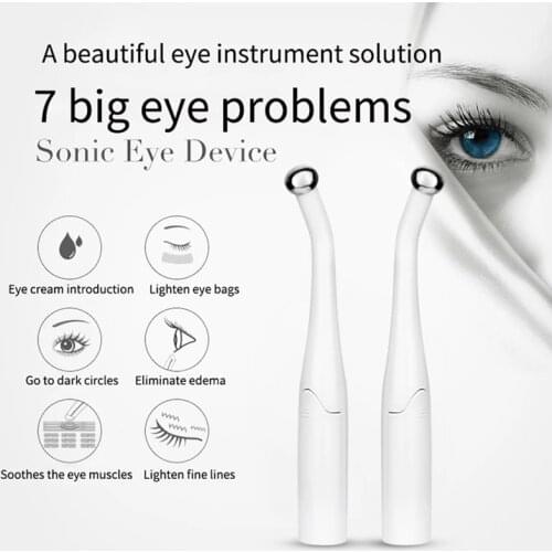 2 in 1 Electric Eye Massager Anti Aging Wrinkle Eye Patch Relief Micro-current Massage Negative Ion Importing Eyes Care Device