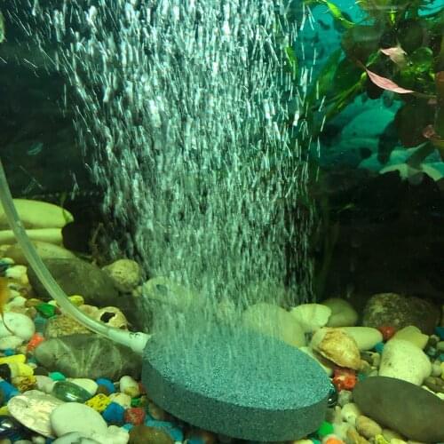 Hydroponic Oxygen Plate Bubble Stone Aerator Increasing Air Bubble Fish Tank Pump 40/80mm Mini Air Pump Accessories Aquarium