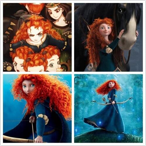 5D DIY Diamond Painting Disney Brave Legend Diamond Embroidery Full Home Decor Cross Stitch Kits Diamond Mosaic