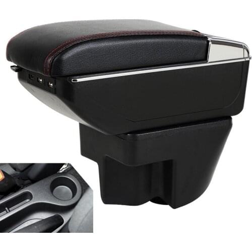 BIGGEST SPACE+LUXURY+USB Car armrest box central Storage content box with cup holder USB for MG3 2007-2016
