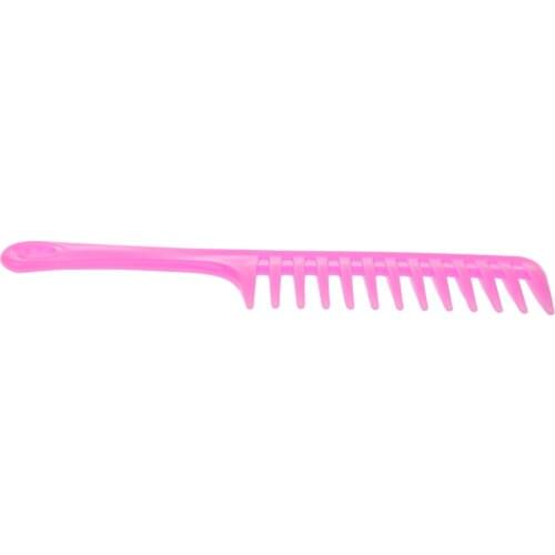 Girls Curly Hair Anti-static Heat Resistant Wide Tooth Plastic Handle Comb