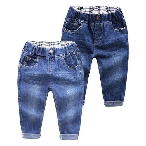 Boys girl hole Jeans pants Excellent quality cotton New casual children Trousers baby toddler Comfortable kids clothes Children