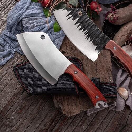 Kitchen Knives 5CR15 440C High Carbon Stainless Steel Multifunctional Slicing Knives Chef Meat Cutter Cleaver