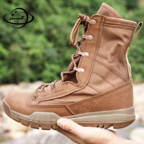 37-46 Mens Boots Spring Autumn Male Work & Safety Boots Mid-calf Lace-up Round Toe Anti-slippery Wear-resisting Man Shoes H98