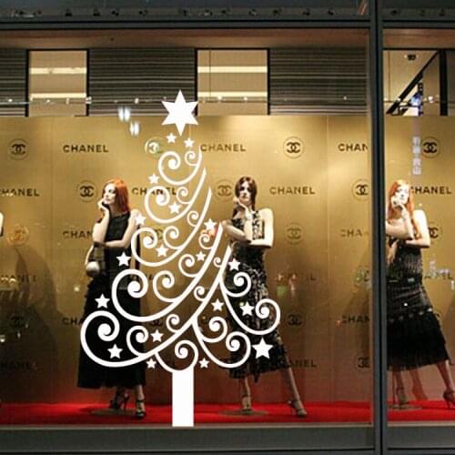 2016 New Christmas Wall Sticker Festivals Decorations For Shopwindow Christmas Window Stic 60x100cm CP1005