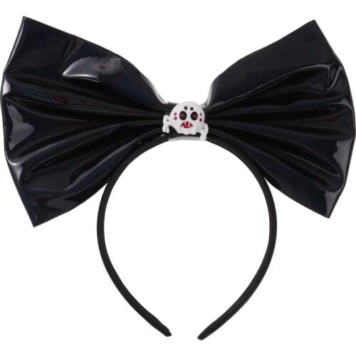 Halloween Theme Party Headband Hair Hoop Ghost Cosplay Headband Big Bow Pumpkin Headband for Adult Kids Girls Hair Accessories