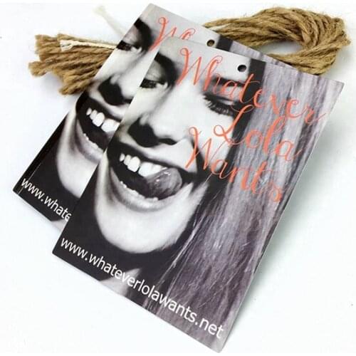 Hot Sale Clothing Logo Hang Tag String Hang Tag