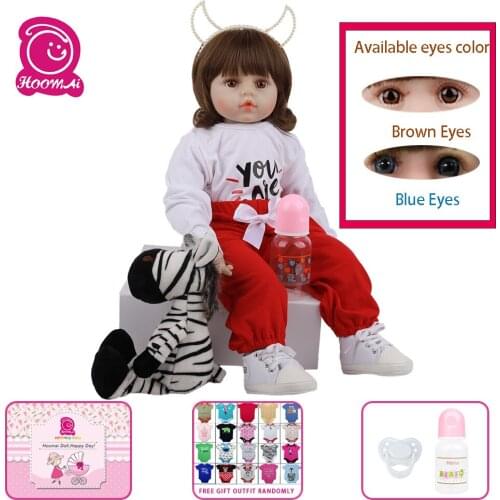 Hoomai Realistic Newborn Baby 24 '' Fashion Princess Girl Doll Baby Reborn Toys Cosplay Rabbit Toddler Birthday Gifts