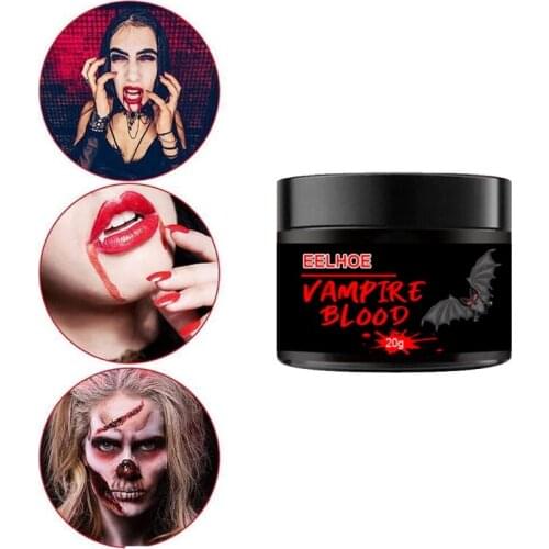 10/20/30/50g Fake Blood Realistic Plasma Cream for Halloween Vampire Scary Makeup Props for Cosplay Costumes Party C1FF