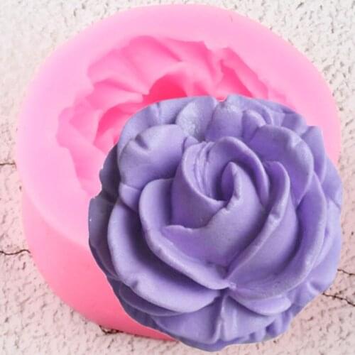Rose Flower Silicone Molds 3D Craft Soap Resin Clay Mold Cupcake Fondant Cake Decorating Tools Candy Chocolate Gumpaste Moulds