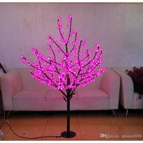 LED Christmas Light Cherry Blossom Tree 480pcs LED Bulbs 1.5m/5ft Height Indoor or Outdoor Use Free Shipping Drop Shipping Rainp