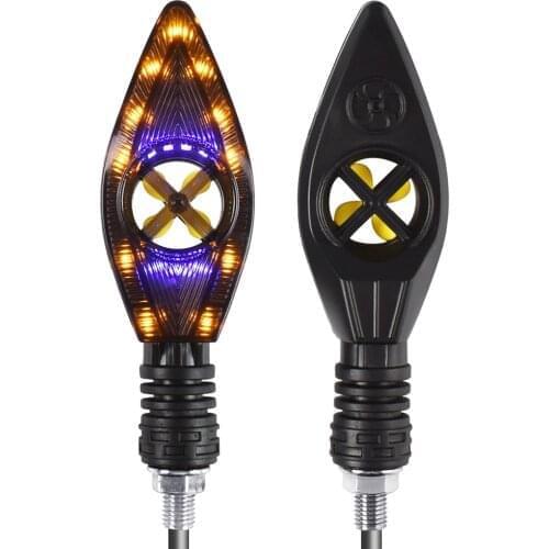 Motorcycle Turn Signal Lights Moto Amber Indicators Flash Flowing Lamp For Honda CB1100 GIO CRF1000L AFRICA TWIN CBF 1000 CB600F