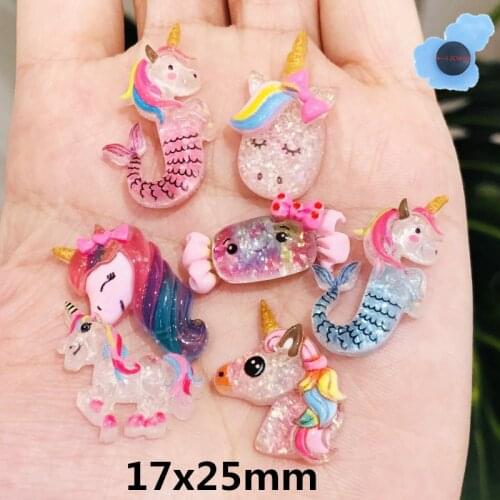 1Pcs Unicorn Horse Bling Garden Shoe Accessories Decorations For Charms Shoes Fit Holes Bracelet Kids Girls Gifts