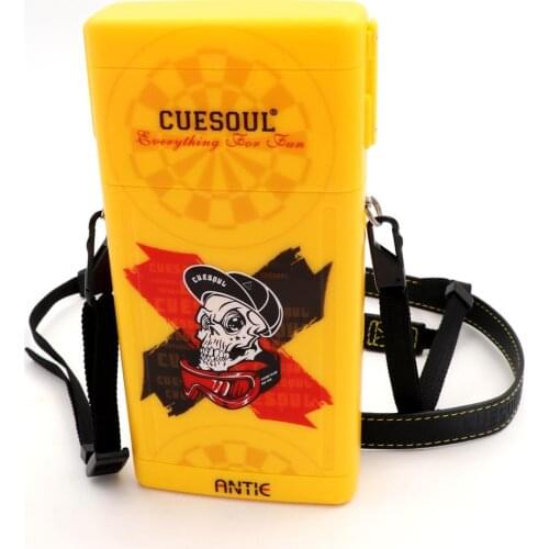 CUESOUL ANTIE Hard Dart Case,Holds 6 Steel Tip Darts/Soft Tip Darts & Extra Dart Accessories,Tips,Shafts & Flights,Durable Use