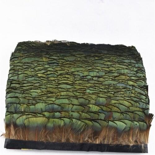 1yards Natural pheasant feather ribbon Trims Fringe diy feathers for crafts decor feathers for jewelry making Costumes Plumas