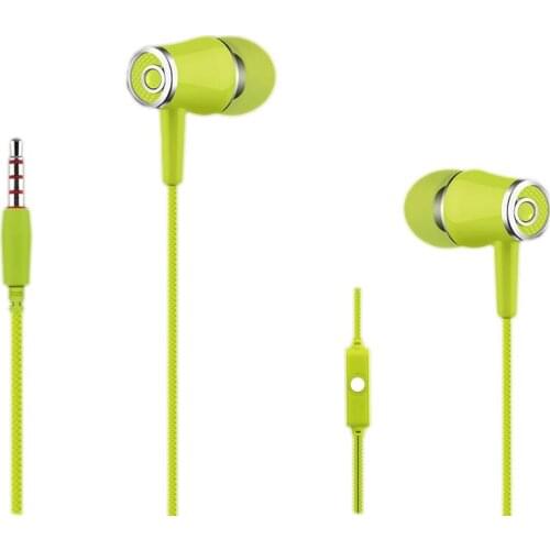 100pcs xunbeifang manufacturers wholesale 3.5MM interface in-ear mobile phone earphone with Mic for i-Phon Android smart phone