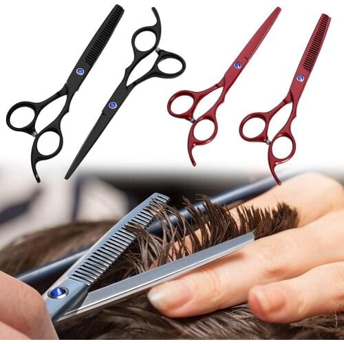 6inch 2Pcs Professional Stainless Steel Haircut Shears Thinning Scissors Hair Cutting Shears Scissor Hairdressing Tool