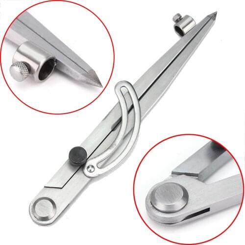 200mm Scriber Overstitch Wheel Compass Leather Stitch Hole Distance Divider Tool