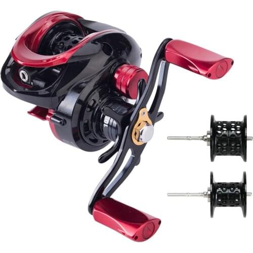6.6:1 Baitcast Fishing Reel Rock Wedkarstwo Wheels 4kg Max. Drag Double Line Spool Fishing Vessel Distant Wheel Carrete De Pesca
