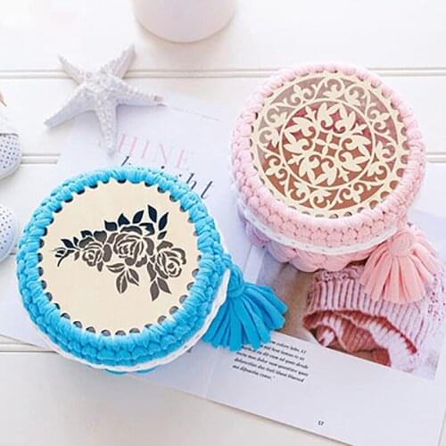 2Pcs DIY Bag Accessories DIY Wooden Creative Wirebag Material For Ladies Handmaking Bag Cover Accessories 10 Styles