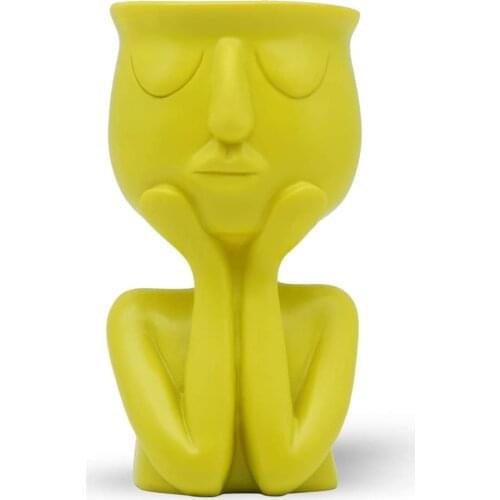 Pot Flower Rack Window Plant Container Durable Hand-made Decorations 300g 15*8.5*8cm Resin Artistic Style Planting Bonsai Holder